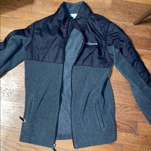 black columbia zip up jacket